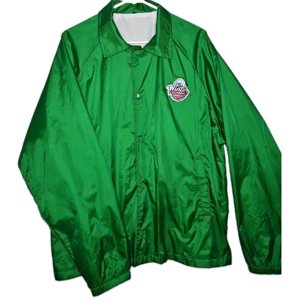 2017 NHL Winter Classic Green Light Usher Jacket Windbreaker NWOT XL VHTF NHL